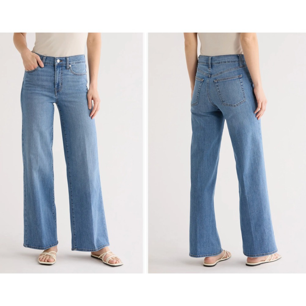 Rag & Bone The High Rise Wide Leg Jeans in Luma Blue Women 30 NWT $248